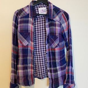 Softest Purple Plaid Flannel